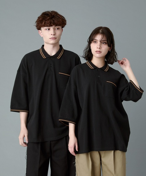 テンダーロイン　モススティッチポロシャツ TENDERLOIN テンダーロイン MOSS STITCH 3/4 POLO モス ステッチ