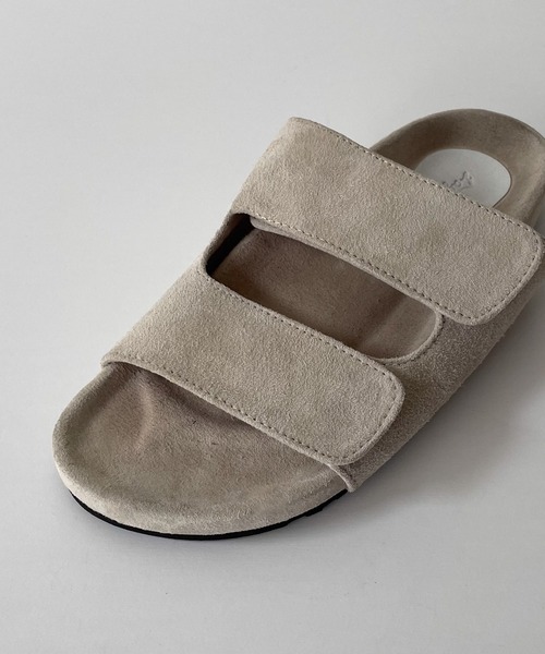 CANAL JEAN(キャナルジーン)の「from Lagoon(フロムラグーン) スウェードダブルベルトサンダル(サンダル・レディース・サンドグレー/ブラウン・37/38/39)」の10枚目の写真