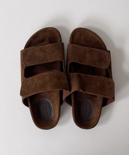 CANAL JEAN(キャナルジーン)の「from Lagoon(フロムラグーン) スウェードダブルベルトサンダル(サンダル・レディース・サンドグレー/ブラウン・37/38/39)」の7枚目の写真