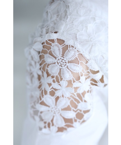 cawaii(カワイイ)の「360度囲む白花レースのブラウストップス(シャツ/ブラウス・レディース・ホワイト・FREE)」の20枚目の写真