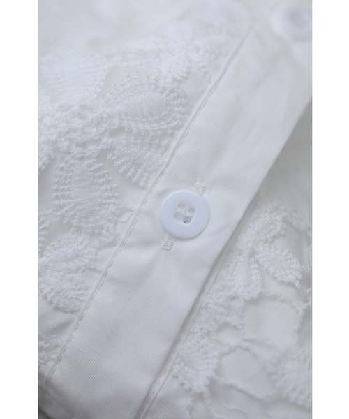 cawaii(カワイイ)の「360度囲む白花レースのブラウストップス(シャツ/ブラウス・レディース・ホワイト・FREE)」の21枚目の写真