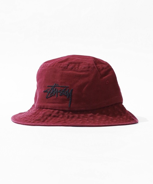 STUSSY（ステューシー）の「STUSSY/ステューシー BIG STOCK BUCKET HAT バケットハット（ハット・メンズ・ブラック/バーガンディー/ブルー/ホワイト・L/XL/S/M）」の13枚目の写真
