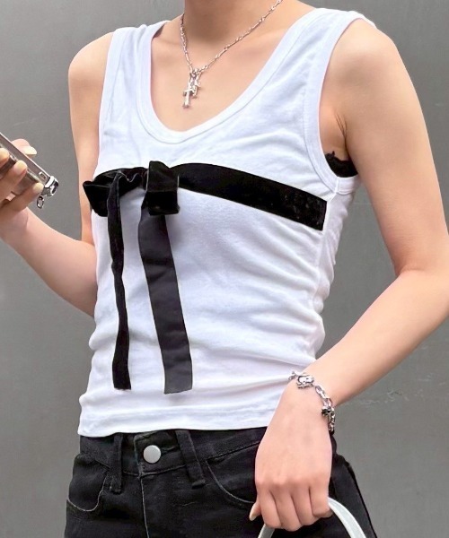 XU（エックスユー）の「【Never mind the XU】double cross necklace / 【ネバーマインド ザ エックスユー】ダブルクロスネックレスシルバーネックレス（ネックレス・メンズ・シルバー・ONE SIZE）」の13枚目の写真