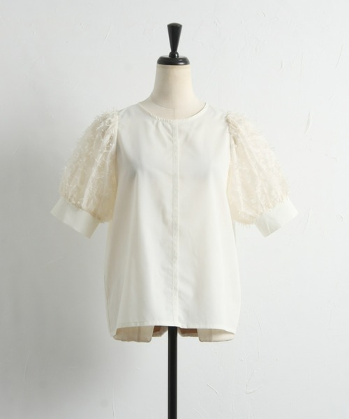&. NOSTALGIA(アンドドットノスタルジア)の「フリンジスリーブブラウス(シャツ/ブラウス・レディース・ブラック/アイボリー・FREE)」の12枚目の写真