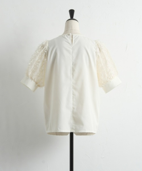 &. NOSTALGIA(アンドドットノスタルジア)の「フリンジスリーブブラウス(シャツ/ブラウス・レディース・ブラック/アイボリー・FREE)」の14枚目の写真