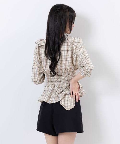 DearMyLoveMillor(ディアマイラブミラー)の「パッチワークショートパンツ(その他パンツ・レディース・ブラック/ベージュ・SMALL/MEDIUM/LARGE/X-LARGE/XX-LARGE)」の5枚目の写真