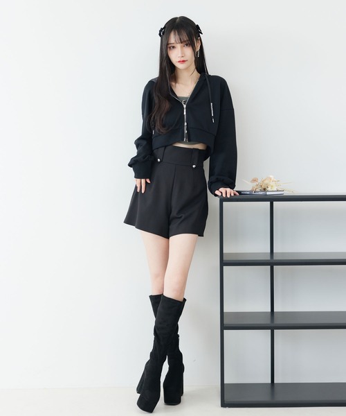 DearMyLoveMillor(ディアマイラブミラー)の「パッチワークショートパンツ(その他パンツ・レディース・ブラック/ベージュ・SMALL/MEDIUM/LARGE/X-LARGE/XX-LARGE)」の7枚目の写真