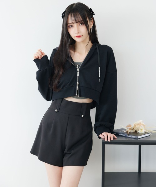 DearMyLoveMillor(ディアマイラブミラー)の「パッチワークショートパンツ(その他パンツ・レディース・ブラック/ベージュ・SMALL/MEDIUM/LARGE/X-LARGE/XX-LARGE)」の8枚目の写真