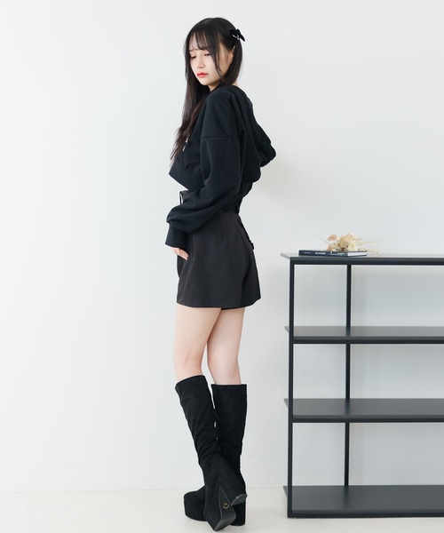 DearMyLoveMillor(ディアマイラブミラー)の「パッチワークショートパンツ(その他パンツ・レディース・ブラック/ベージュ・SMALL/MEDIUM/LARGE/X-LARGE/XX-LARGE)」の9枚目の写真