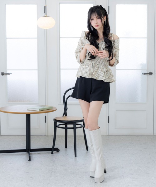DearMyLoveMillor(ディアマイラブミラー)の「パッチワークショートパンツ(その他パンツ・レディース・ブラック/ベージュ・SMALL/MEDIUM/LARGE/X-LARGE/XX-LARGE)」の20枚目の写真