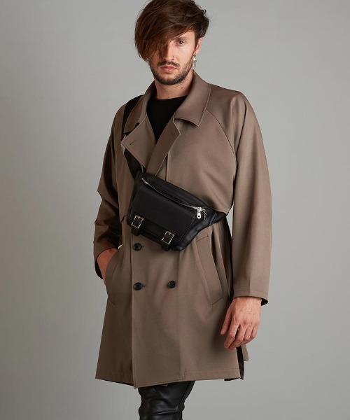 NO ID.(ノーアイディ)の「mko11320-カウレザーボディBAG(ボディバッグ/ウエストポーチ・メンズ・ブラック・ONE SIZE)」の17枚目の写真
