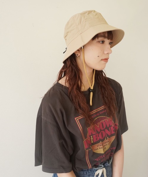 ammy.(エイミードット)の「【 ammy. / エイミードット 】 ストラップ付 サファリハット(ハット・レディース・グレー/ベージュ/カーキ/ブラック・FREE)」の4枚目の写真
