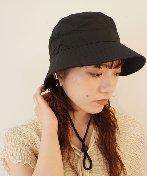 ammy.(エイミードット)の「【 ammy. / エイミードット 】 ストラップ付 サファリハット(ハット・レディース・グレー/ベージュ/カーキ/ブラック・FREE)」の2枚目の写真