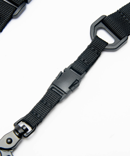 カメリア付　調整可能ストラップ　BLACKシルバー ストラップ】 ストラップ ROPE STRAP(ロープストラップ