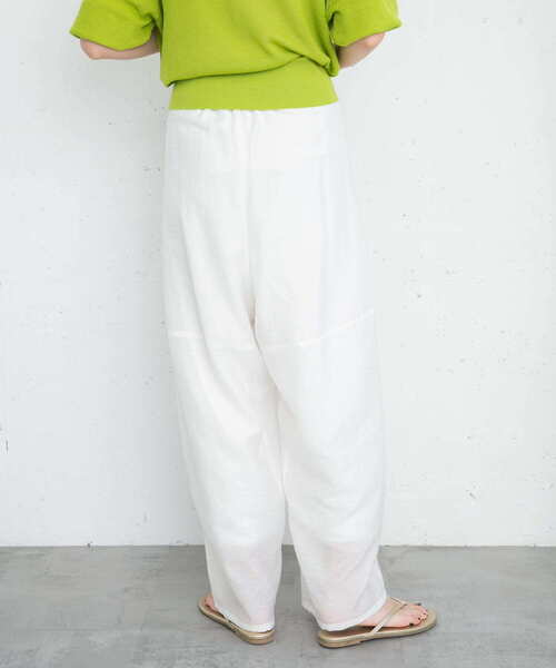 KBF（ケイビーエフ）の「ボリュームシアーコクーンパンツ（その他パンツ・レディース・オフホワイト/ブラック/ラベンダー・ONE）」の6枚目の写真