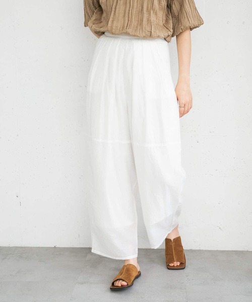 KBF（ケイビーエフ）の「ボリュームシアーコクーンパンツ（その他パンツ・レディース・オフホワイト/ブラック/ラベンダー・ONE）」の11枚目の写真