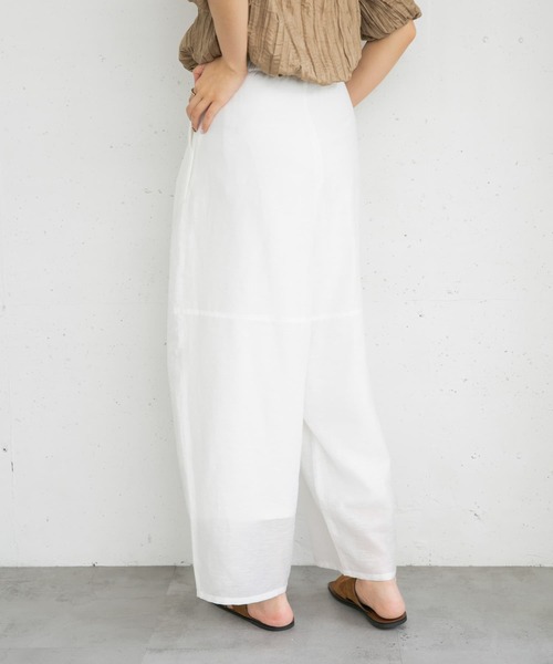 KBF（ケイビーエフ）の「ボリュームシアーコクーンパンツ（その他パンツ・レディース・オフホワイト/ブラック/ラベンダー・ONE）」の15枚目の写真