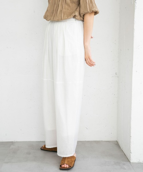 KBF（ケイビーエフ）の「ボリュームシアーコクーンパンツ（その他パンツ・レディース・オフホワイト/ブラック/ラベンダー・ONE）」の16枚目の写真