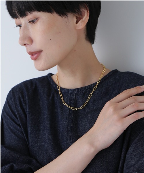 human woman(ヒューマンウーマン)の「チェーンネックレス(ネックレス・レディース・ゴールド・フリ-)」の1枚目の写真