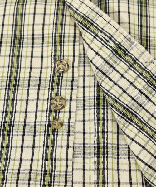 Carhartt(カーハート)の「【ヴィンテージ古着】Carhartt / カーハート チェック柄 ボタンダウンシャツ(シャツ/ブラウス・メンズ・ベージュ・LARGE)」の4枚目の写真