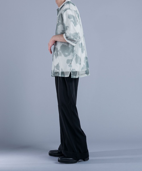 Ellno Loset(エルノロゼット)の「メッシュフラワーポロシャツ(Tシャツ/カットソー・メンズ・ブルー/ネイビー/グレー・MEDIUM/LARGE/SMALL)」の7枚目の写真