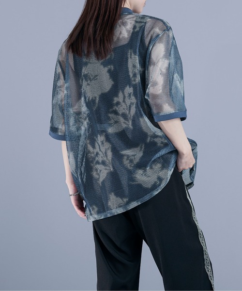 Ellno Loset(エルノロゼット)の「メッシュフラワーポロシャツ(Tシャツ/カットソー・メンズ・ブルー/ネイビー/グレー・MEDIUM/LARGE/SMALL)」の22枚目の写真