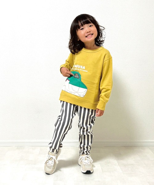 SKAPE(エスケープ)の「ハヤブサトレーナー(スウェット・キッズ・ネイビー/イエロー・130cm/100cm/110cm/120cm)」の3枚目の写真