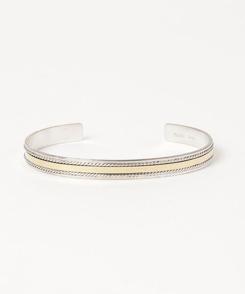 hobo（ホーボー）の「【hobo / ホーボー】ROPE BRACELET 925 SILVER with BRASS（ブレスレット・メンズ・シルバー・FREE）」の3枚目の写真