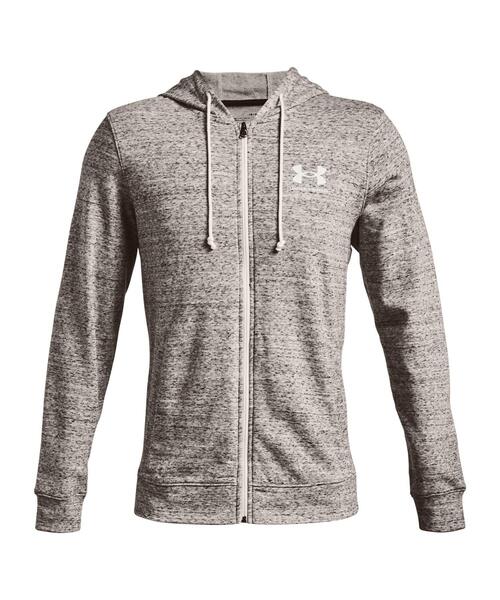 UNDER ARMOUR(アンダーアーマー)の「UAライバルテリー フルジップ フーディー(ライフスタイル/メンズ)(スウェット・メンズ・ホワイト・L/XL/XXL/S/M)」の4枚目の写真