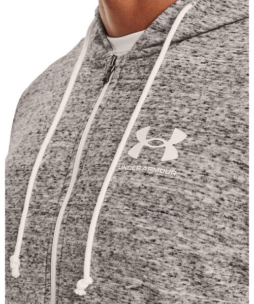 UNDER ARMOUR(アンダーアーマー)の「UAライバルテリー フルジップ フーディー(ライフスタイル/メンズ)(スウェット・メンズ・ホワイト・L/XL/XXL/S/M)」の6枚目の写真