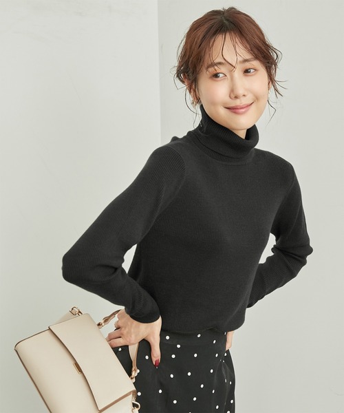 ROPE' PICNIC(ロペピクニック)の「アンチピリング/リブタートルニットプルオーバー(ニット/セーター・レディース・グレー系その他/ホワイト系その他7/レッド/ブラック/ホワイト系その他5/ブルー系その他6/ブルー系その他4/チャコールグレー/ベージュ・38)」の4枚目の写真