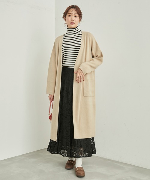 ROPE' PICNIC(ロペピクニック)の「アンチピリング/リブタートルニットプルオーバー(ニット/セーター・レディース・グレー系その他/ホワイト系その他7/レッド/ブラック/ホワイト系その他5/ブルー系その他6/ブルー系その他4/チャコールグレー/ベージュ・38)」の15枚目の写真