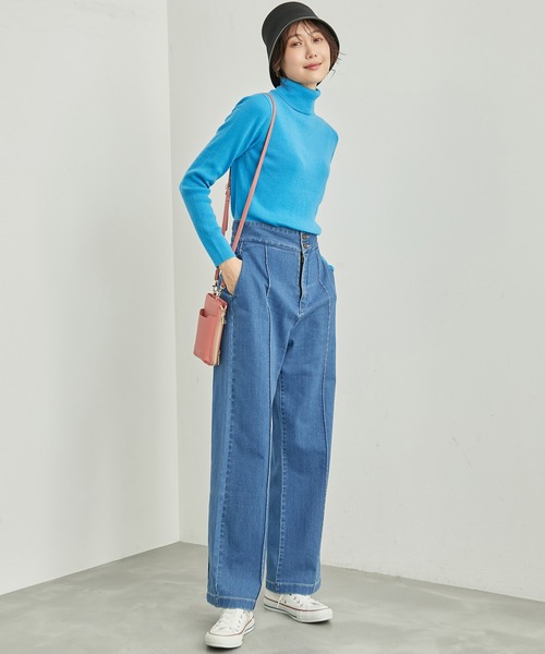 ROPE' PICNIC(ロペピクニック)の「アンチピリング/リブタートルニットプルオーバー(ニット/セーター・レディース・グレー系その他/ホワイト系その他7/レッド/ブラック/ホワイト系その他5/ブルー系その他6/ブルー系その他4/チャコールグレー/ベージュ・38)」の20枚目の写真