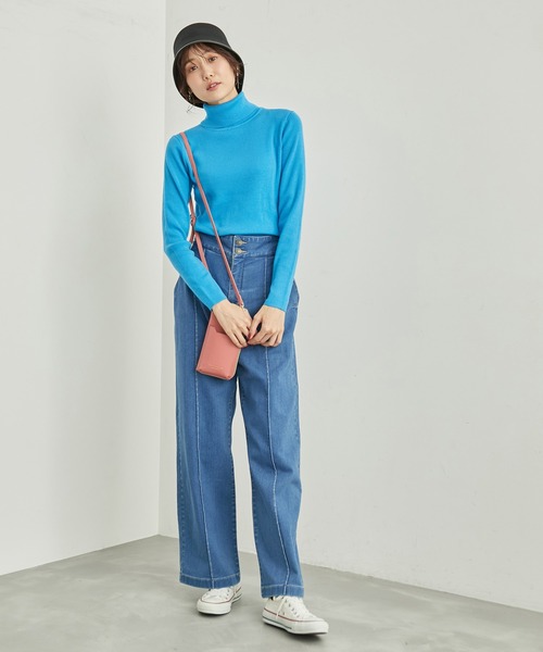 ROPE' PICNIC(ロペピクニック)の「アンチピリング/リブタートルニットプルオーバー(ニット/セーター・レディース・グレー系その他/ホワイト系その他7/レッド/ブラック/ホワイト系その他5/ブルー系その他6/ブルー系その他4/チャコールグレー/ベージュ・38)」の21枚目の写真