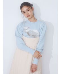 merry jenny | こひつじジャカードニットtops(ニット/セーター)