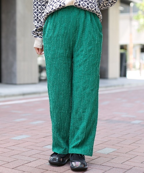 チチカカ（チチカカ）の「フリンジカットパンツ（その他パンツ・レディース・ブラック/グリーン/ブラウン・FREE）」の2枚目の写真