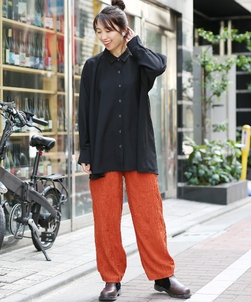 チチカカ（チチカカ）の「フリンジカットパンツ（その他パンツ・レディース・ブラック/グリーン/ブラウン・FREE）」の5枚目の写真