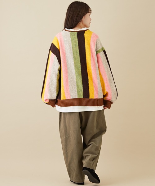 CUBE SUGAR（キューブシュガー）の「微起毛ツイルラクゆるっとパンツ（その他パンツ・レディース・カーキ/ベージュ/チャコールグレー/ナチュラル/レッド・M）」の15枚目の写真