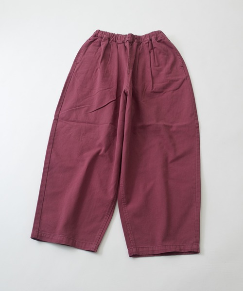 CUBE SUGAR（キューブシュガー）の「微起毛ツイルラクゆるっとパンツ（その他パンツ・レディース・カーキ/ベージュ/チャコールグレー/ナチュラル/レッド・M）」の16枚目の写真