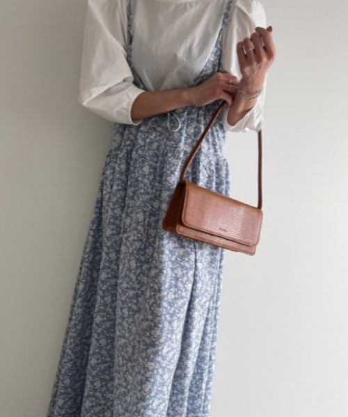 sorule（ソルレ）の「フラワーフロントリボンキャミワンピース（ワンピース・レディース・イエロー/ブラック/ブルー・FREE）」の8枚目の写真