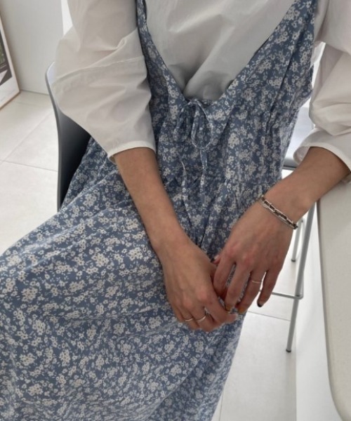 sorule（ソルレ）の「フラワーフロントリボンキャミワンピース（ワンピース・レディース・イエロー/ブラック/ブルー・FREE）」の10枚目の写真