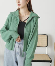 FREE'S MART | ◆［ＷＥＢ限定］フロントジップニットカーディガン(カーディガン/ボレロ)
