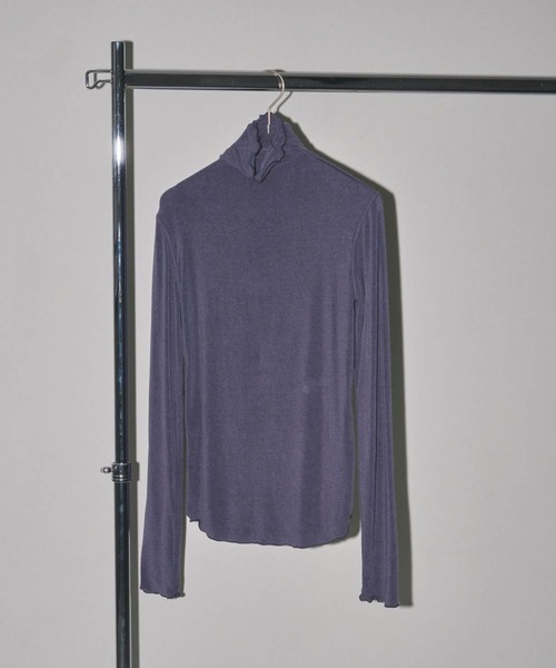 TODAYFUL(トゥデイフル)の「【TODAYFUL/トゥデイフル】ソフトタートルネックトップス(Tシャツ/カットソー・レディース・グレー/ホワイト/ブラック/ブルー・FREE)」の12枚目の写真