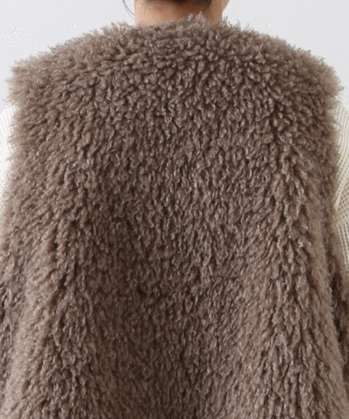 【美品】　JOURNAL STANDARD LUXE カーリーショートベスト journal standard luxe｜《予約》カーリーショートベスト