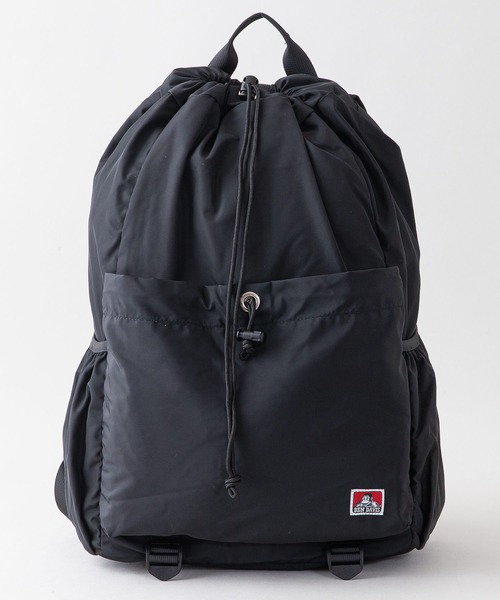 BEN DAVIS（ベンデイビス）の「【BEN DAVIS/ベンデイビス】ナイロン　ストリングバックパック BDW-8325（バックパック/リュック・メンズ・チャコールグレー/ベージュ/ブラック・FREE）」の4枚目の写真