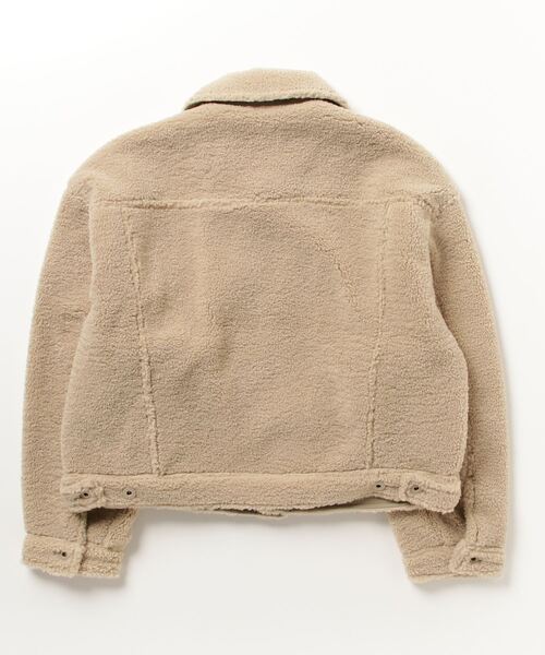 TIGORA（ティゴラ）の「ティゴラ TIGORA ボアフリーストラッカージャケット（その他アウター・レディース・ベージュ/ネイビー・M/L）」の3枚目の写真