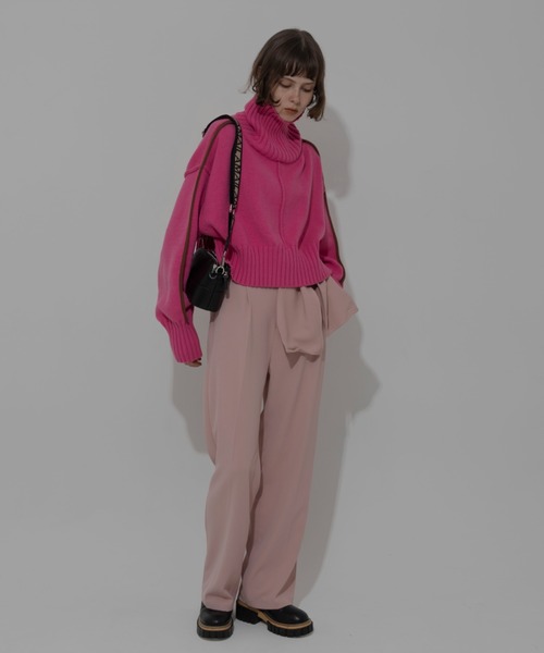 AMAIL(アマイル)の「Kiwi long pants(その他パンツ・レディース・チェック/ピンク/ブラック・FREE)」の6枚目の写真