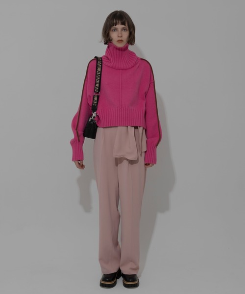 AMAIL(アマイル)の「Kiwi long pants(その他パンツ・レディース・チェック/ピンク/ブラック・FREE)」の7枚目の写真