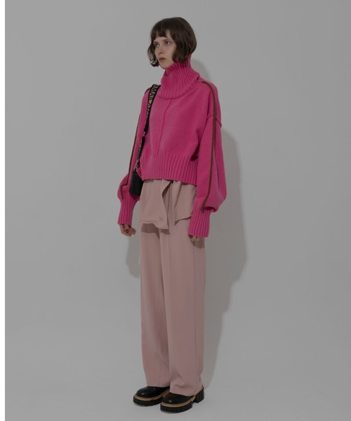 AMAIL(アマイル)の「Kiwi long pants(その他パンツ・レディース・チェック/ピンク/ブラック・FREE)」の8枚目の写真