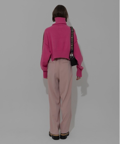 AMAIL(アマイル)の「Kiwi long pants(その他パンツ・レディース・チェック/ピンク/ブラック・FREE)」の9枚目の写真